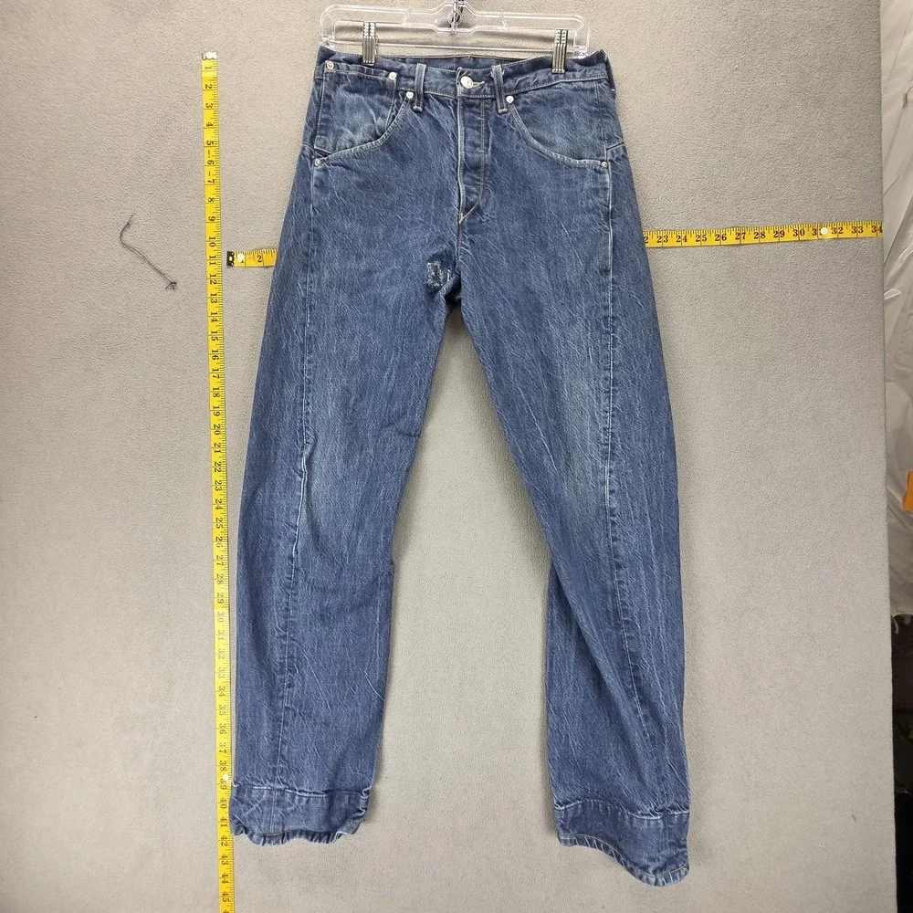 Vintage Levis Engineered Jeans Mens 30x32 Blue Twisted Button Fly Medium Wash